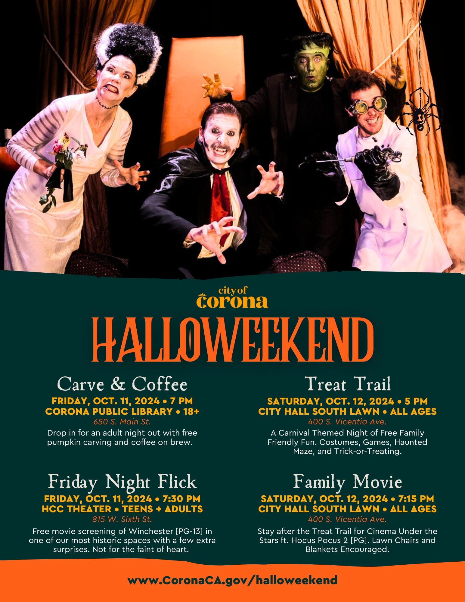 Corona's Halloweekend 2024: Family Fun and Frights for All Ages