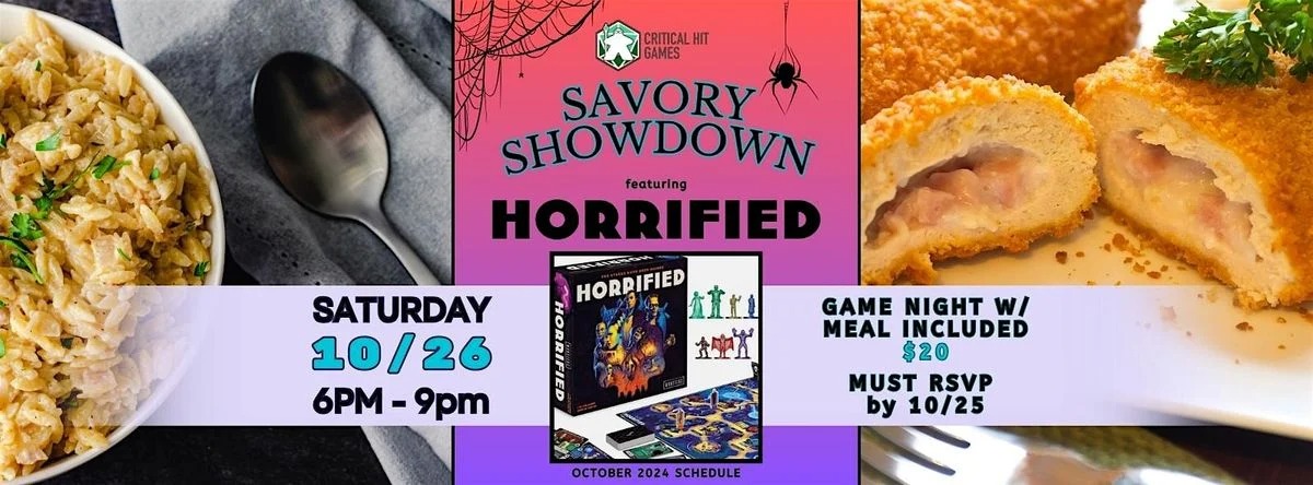 October 26: Join Us for Savory Showdown Game Night!